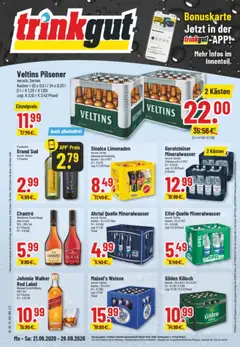 Vorschau von dem Prospekt des Geschäftes Trinkgut, gültig ab dem 21.09.2026