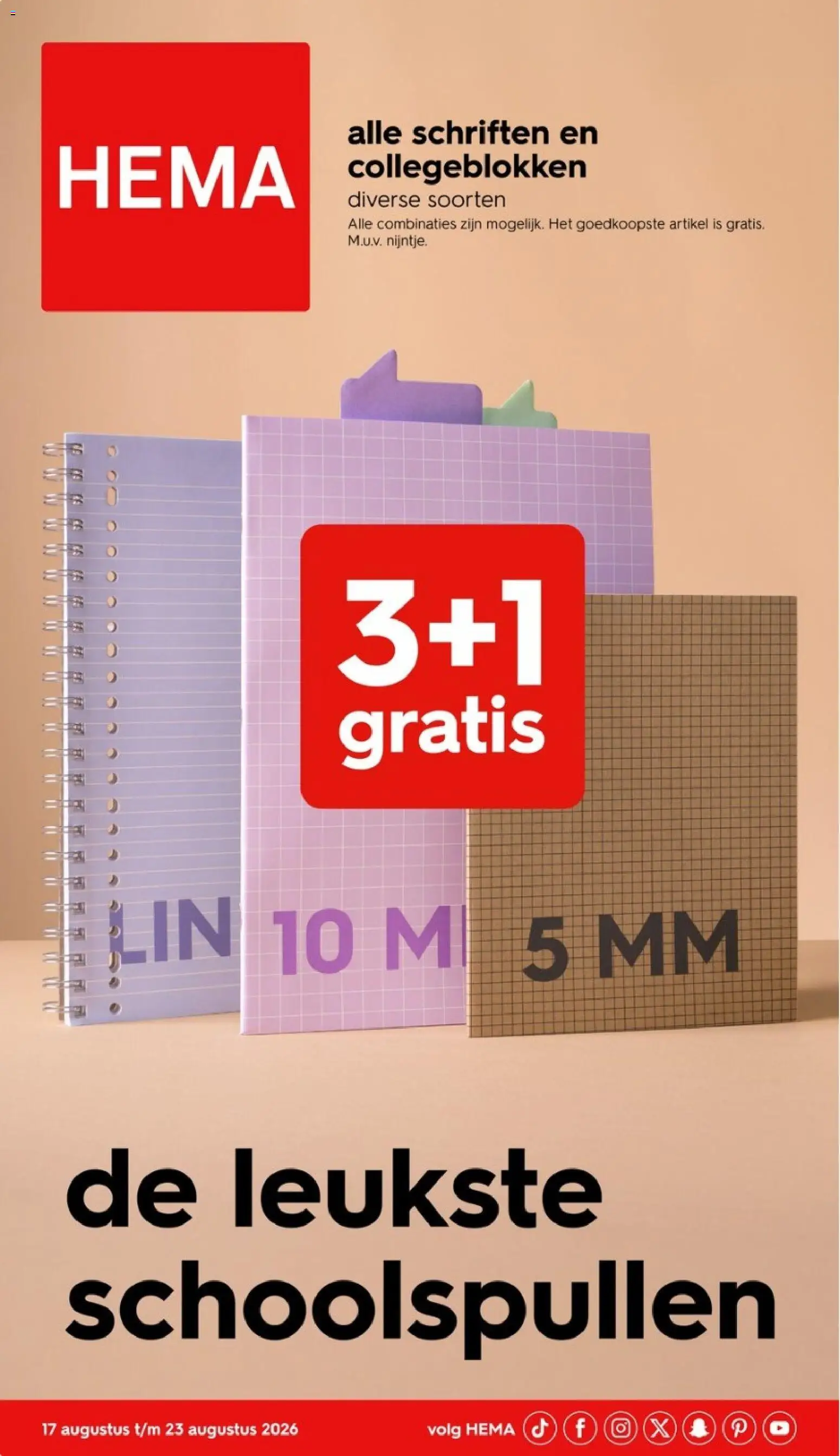 Voorbeeld van Hema folder - Magazine van winkel Hema geldig vanaf 17-08-2026 - Schriften