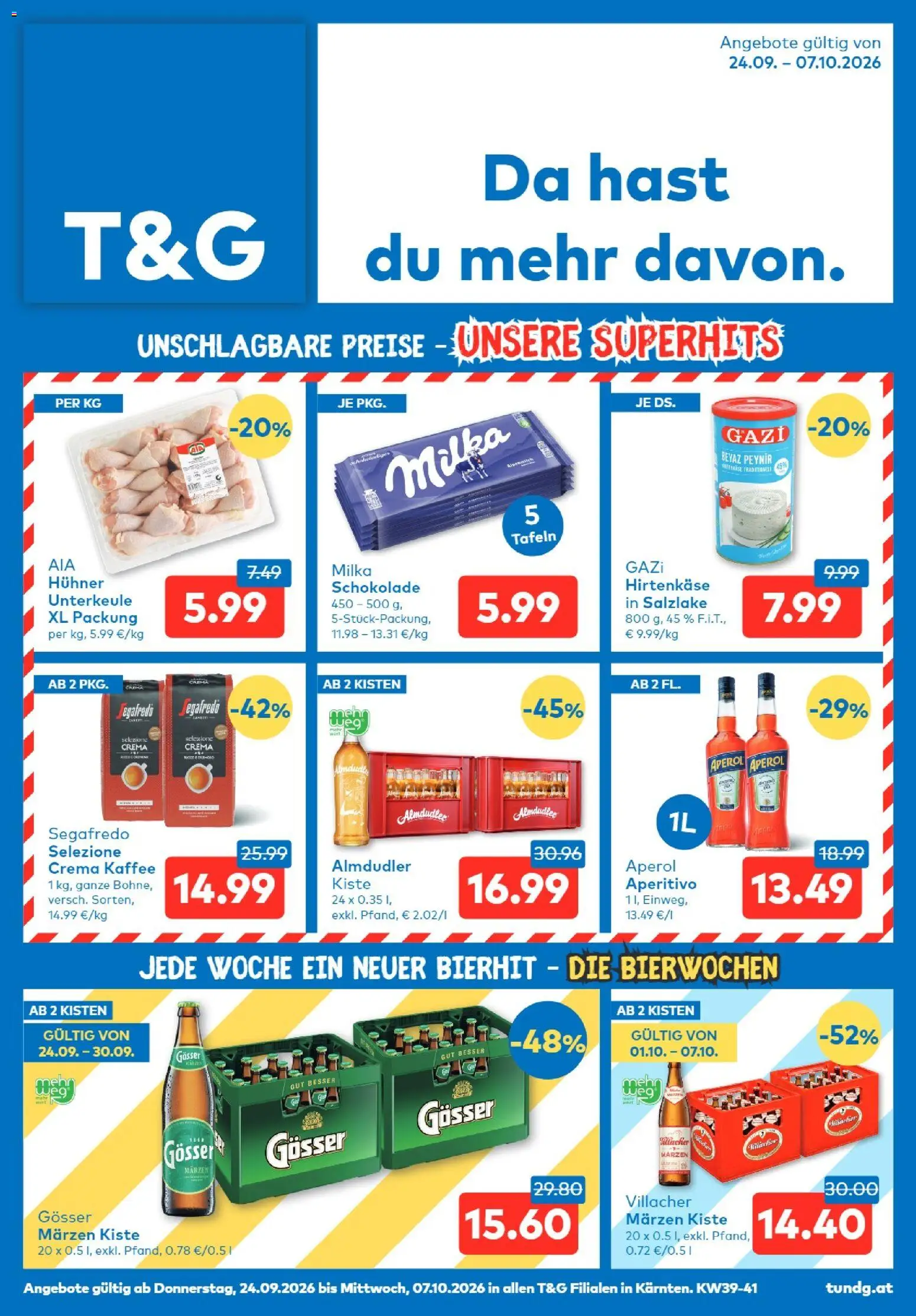 Vorschau der Angebote: T&G T&G Kärnten gültig ab 24.09.2026