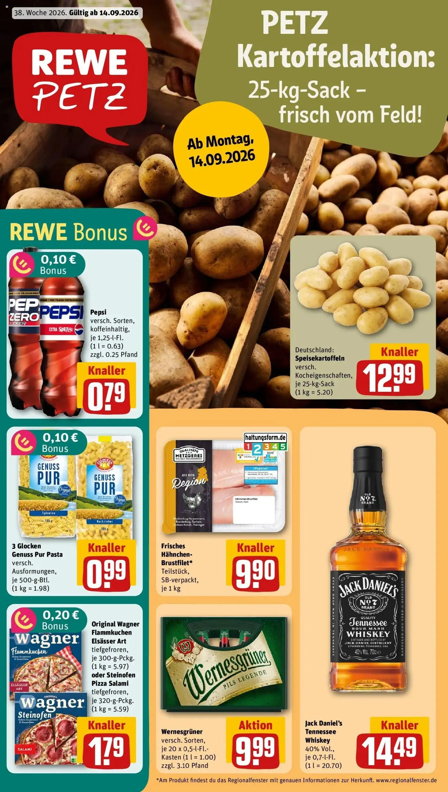 Vorschau von dem Prospekt des Geschäftes Rewe, gültig ab dem 14.09.2026