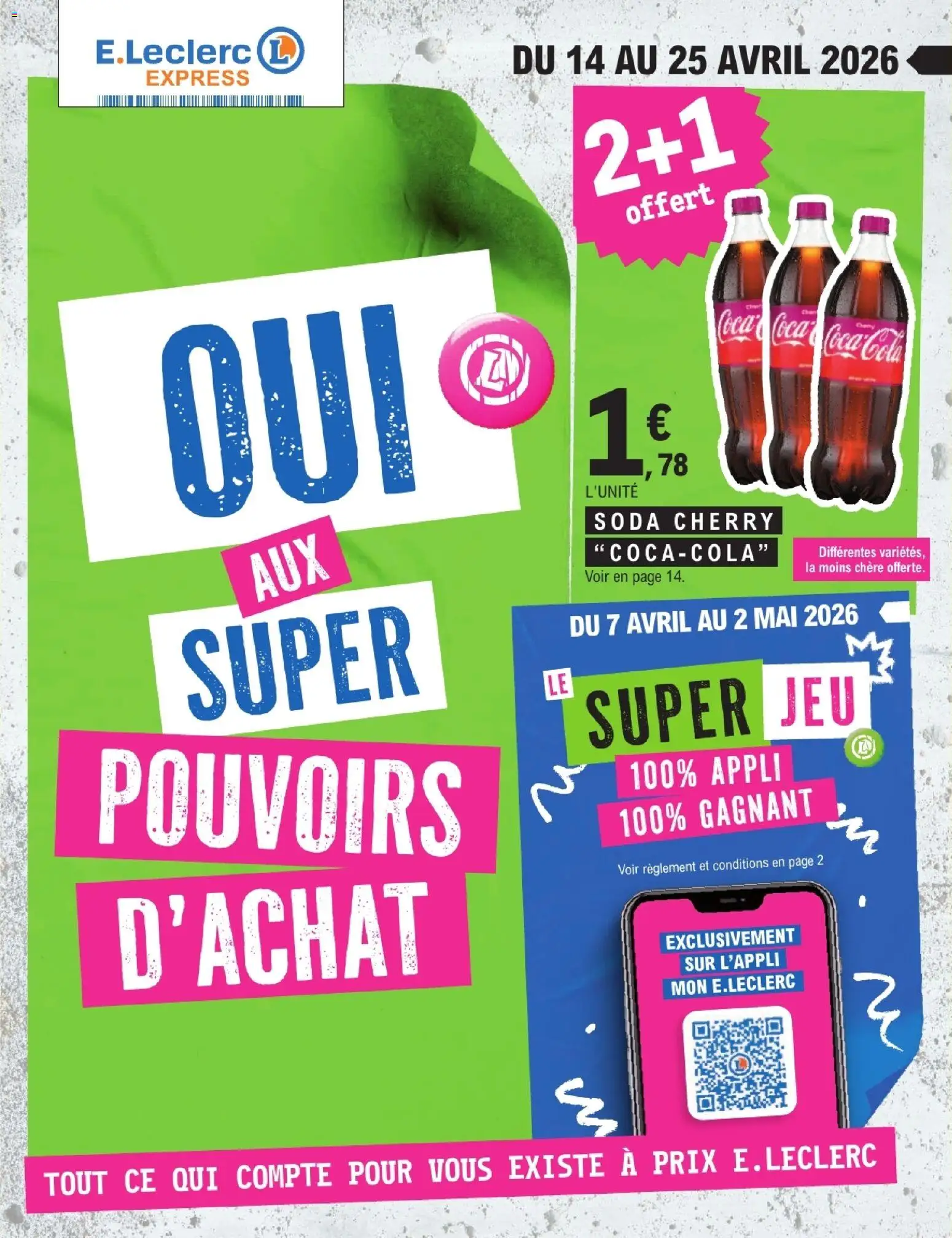 Prévisualisation de E.Leclerc catalogue express du magasin E.Leclerc formulaire valide 14/04/2026 - Soda, Coca