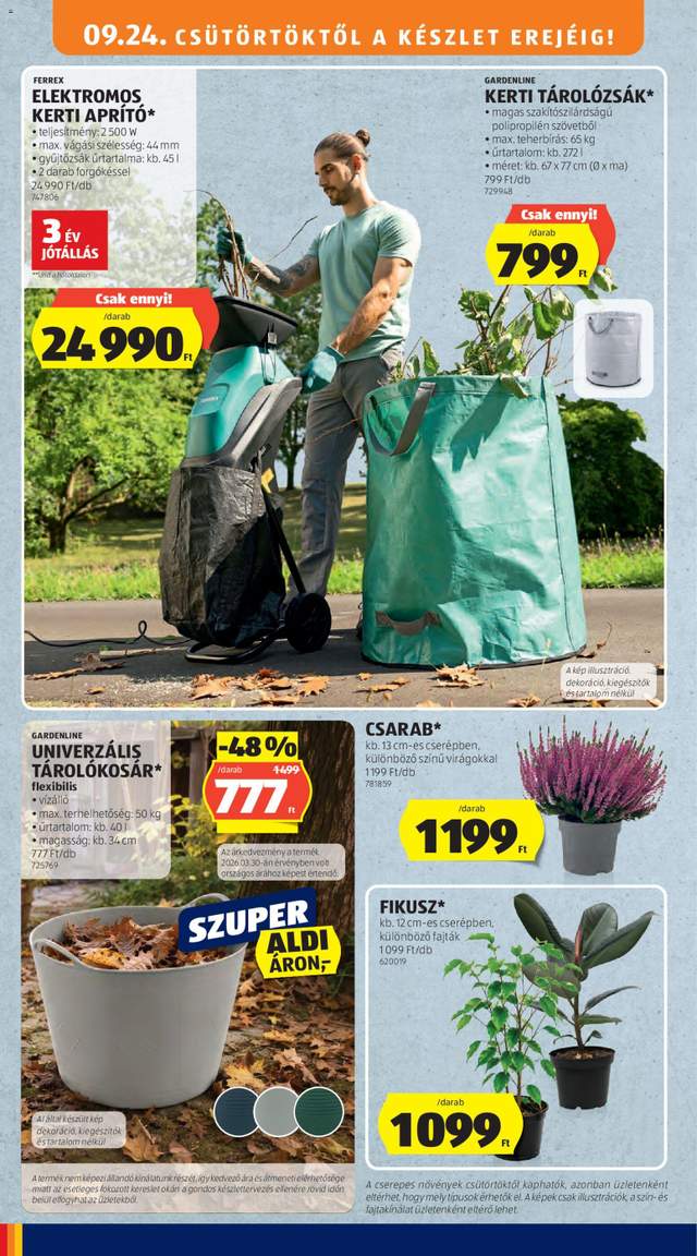 Új Aldi akciós újság 09.24.