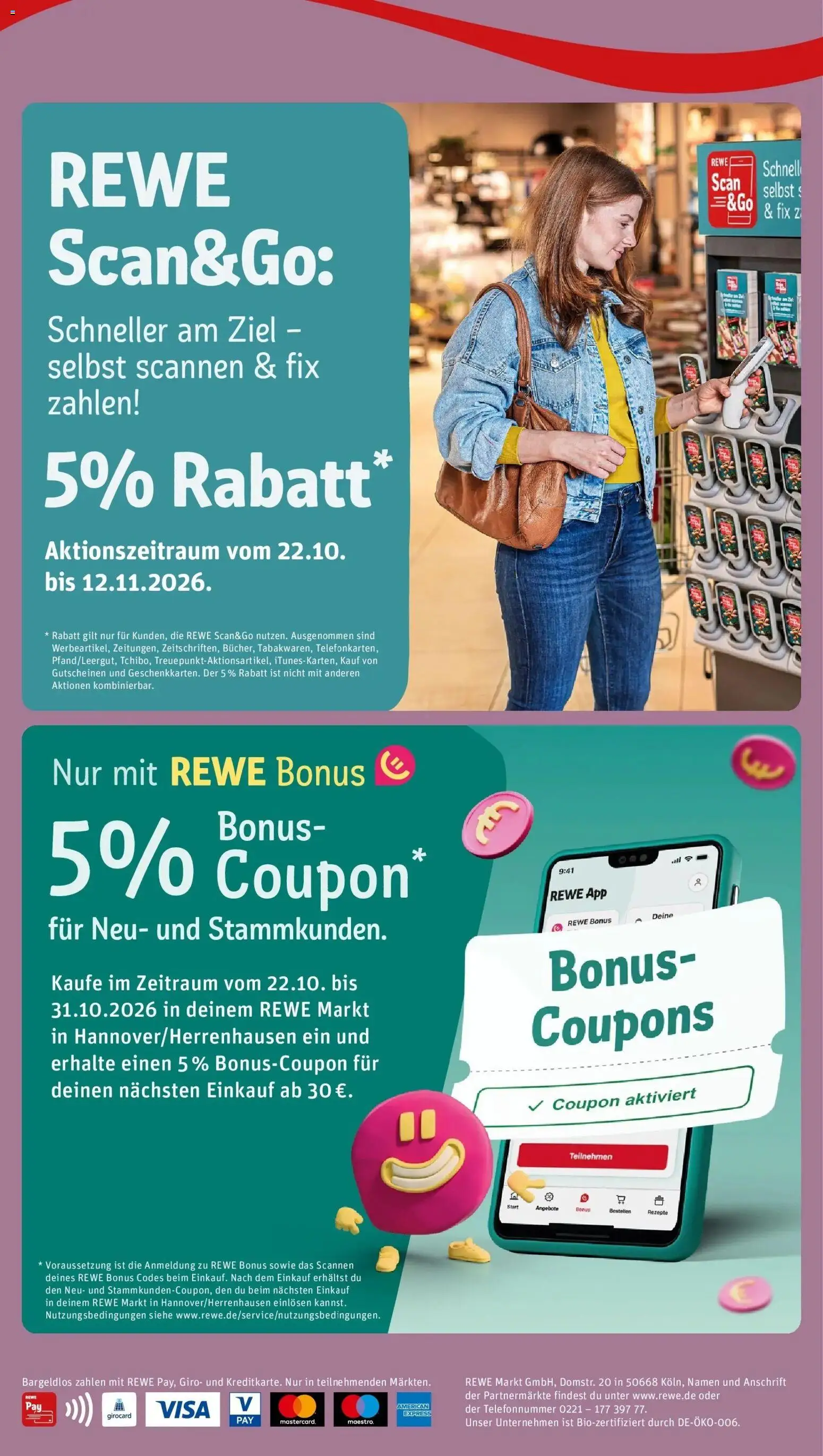 Vorschau von dem Prospekt des Geschäftes Rewe, gültig ab dem 19.10.2026