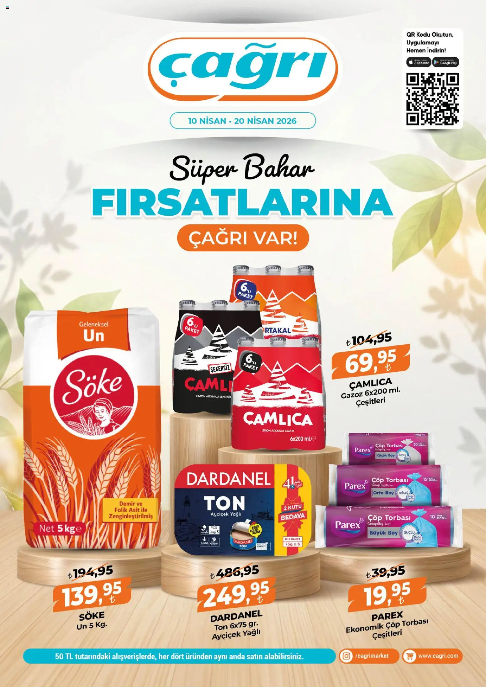 Çağrı Market Çağrı Market Katalog 10.04.2026 - Broşürünün önizlemesi - Limon, Kutu, Çöp torbası