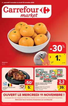 Voorbeeld van Carrefour - Market Promotions de la semaine van winkel Carrefour geldig vanaf 04/11/2026