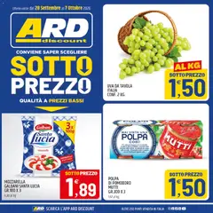 Anteprima dell'opuscolo ARD Discount volantino Sardegna dal negozio ARD Discount valido da 28/09/2026