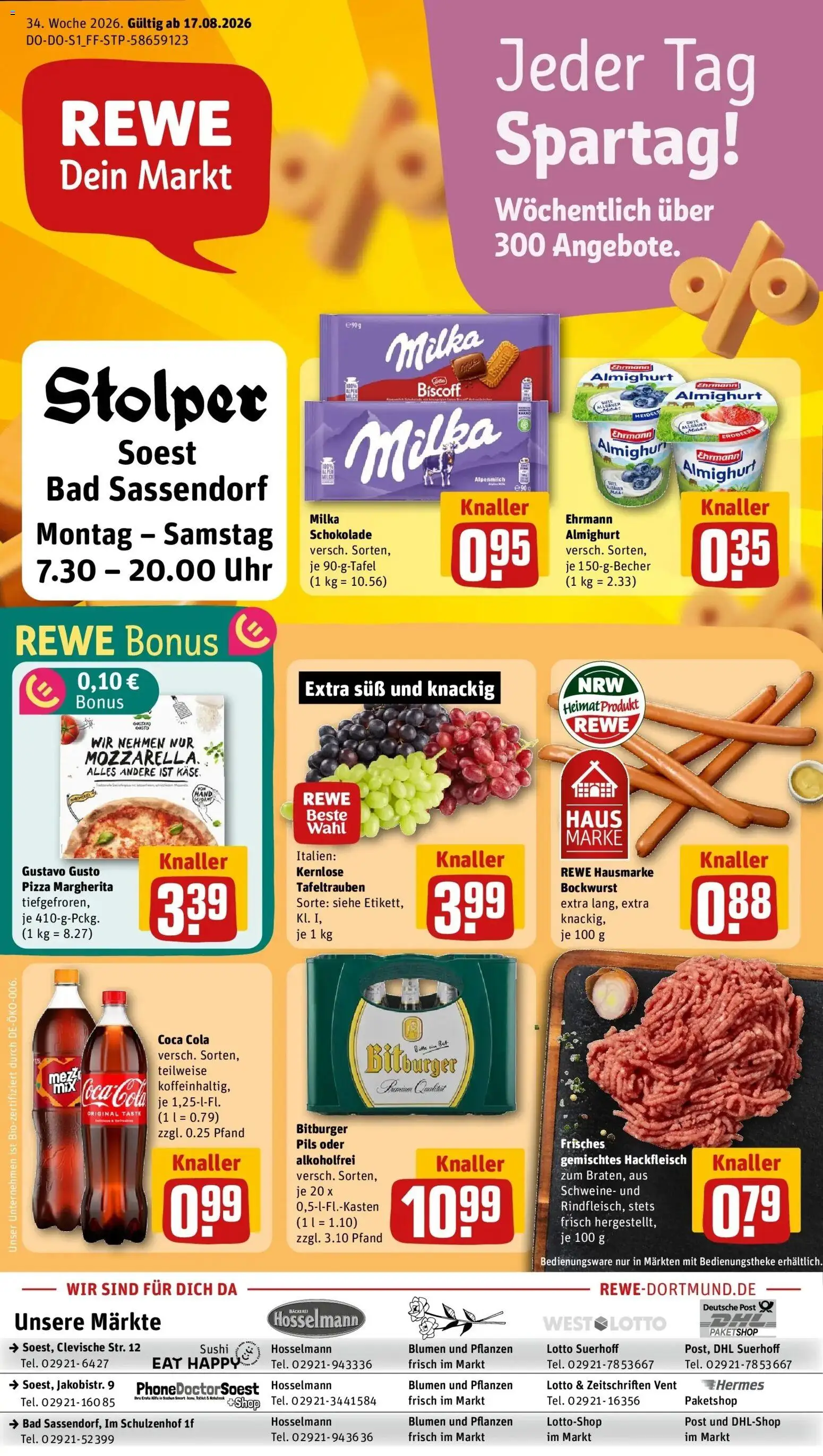 Vorschau von dem Prospekt des Geschäftes Rewe, gültig ab dem 17.08.2026