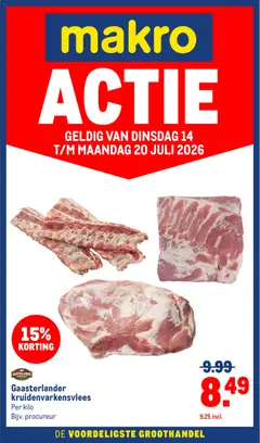 Voorbeeld van Makro folder - Versdeals van winkel Makro geldig vanaf 14-07-2026