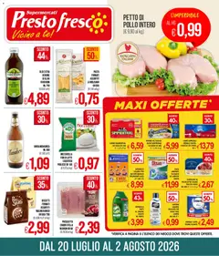 Anteprima dell'opuscolo Presto Fresco volantino dal negozio Presto Fresco valido da 20/07/2026