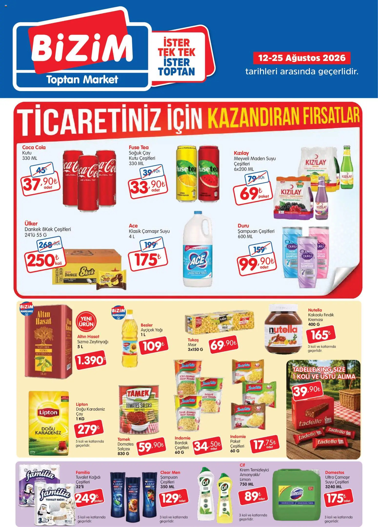 Bizim Toptan Bizim Toptan - Geleneksel kanal kataloğu 12.08.2026 - Broşürünün önizlemesi