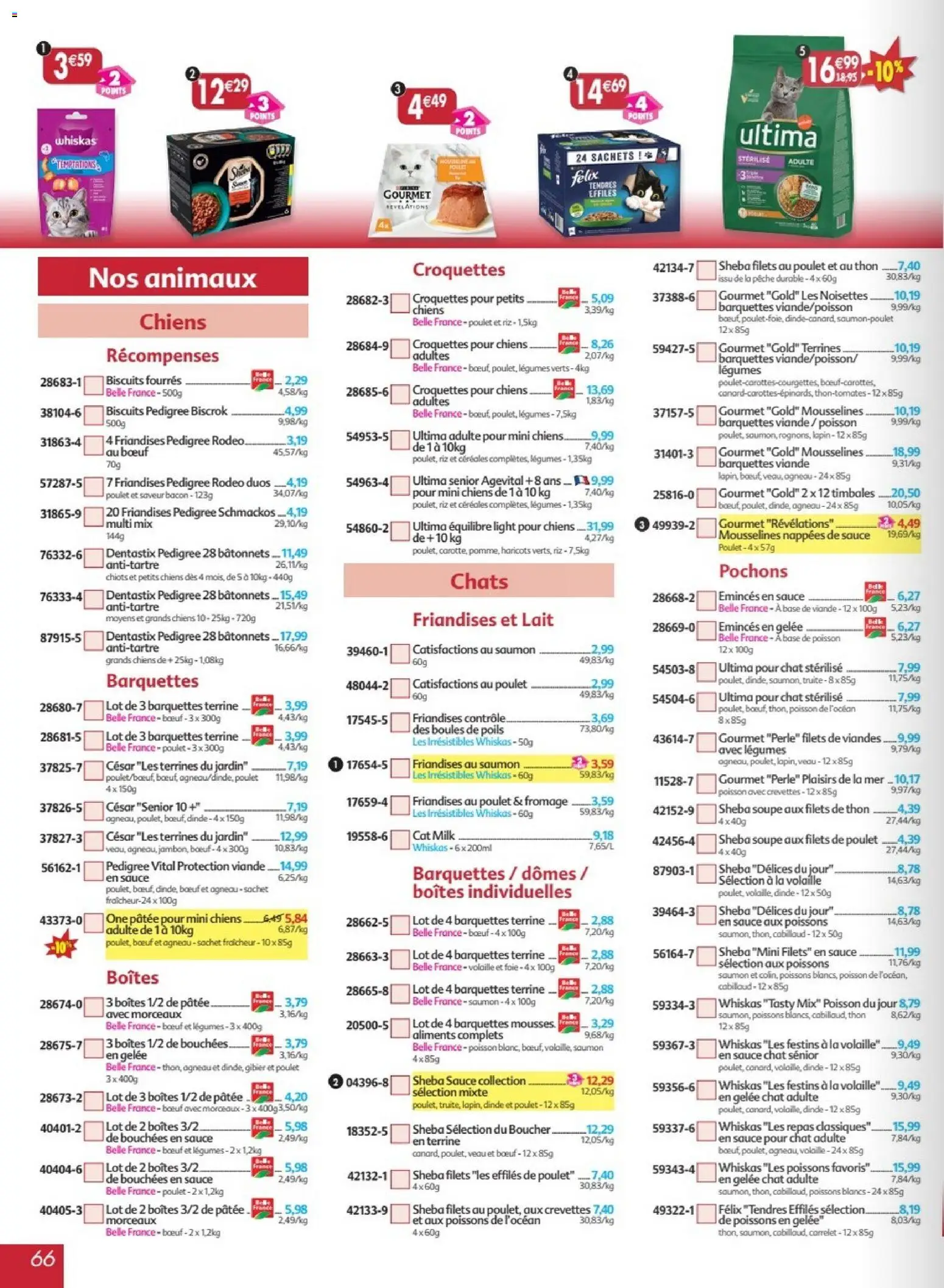 Prévisualisation de Maximo catalogue epicerie du magasin Maximo formulaire valide 24/08/2026 - Thon, Croquettes pour chiens, Agneau, Céréales, Croquettes, Noisettes, Aliments, Dentastix