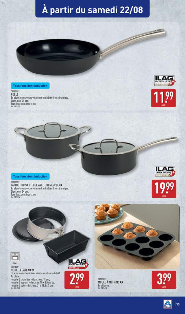 Nouveau catalogue Aldi à partir du 18/08