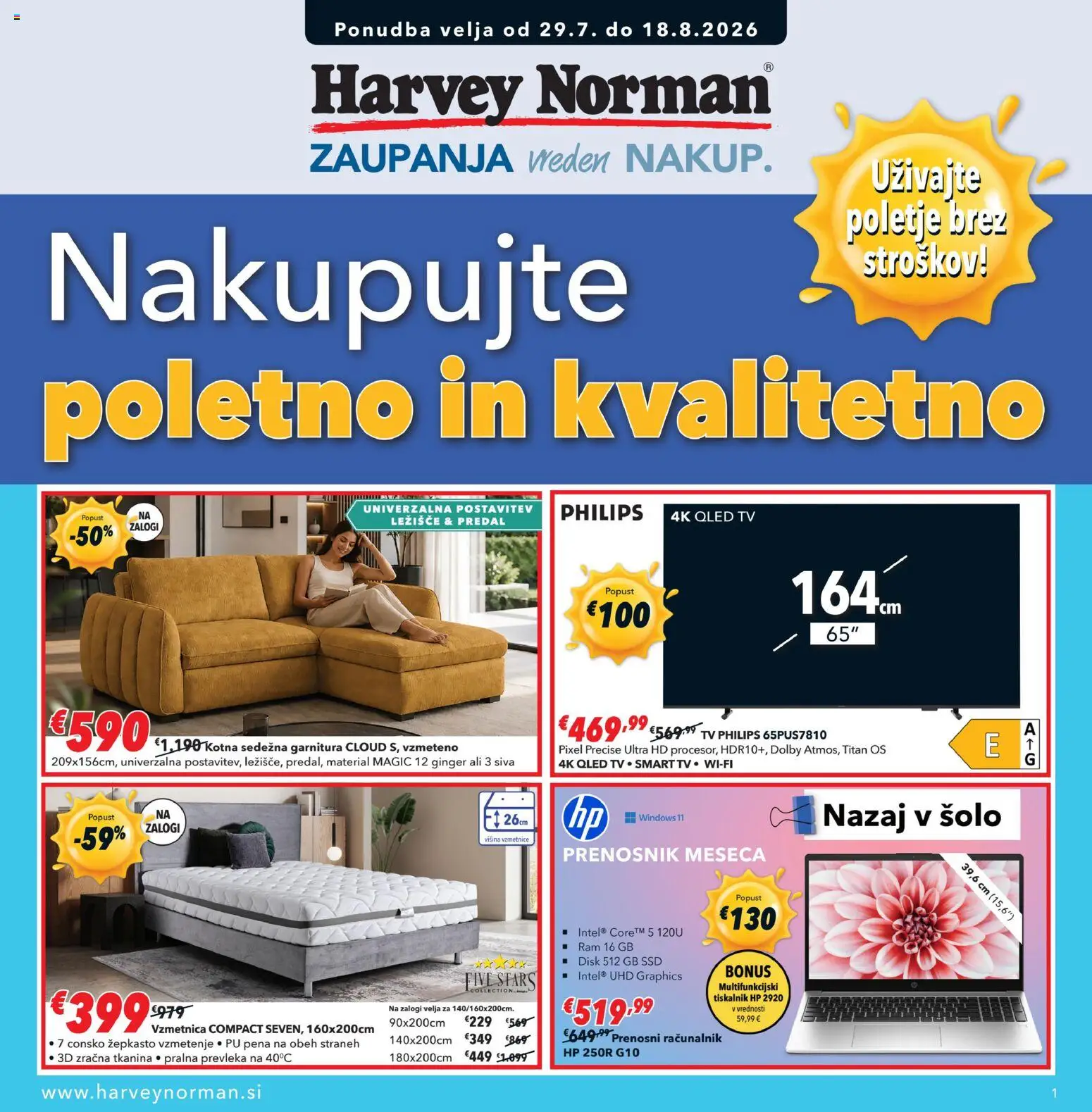 Predogled kataloga iz trgovine Harvey Norman veljaven od 29.07.2026