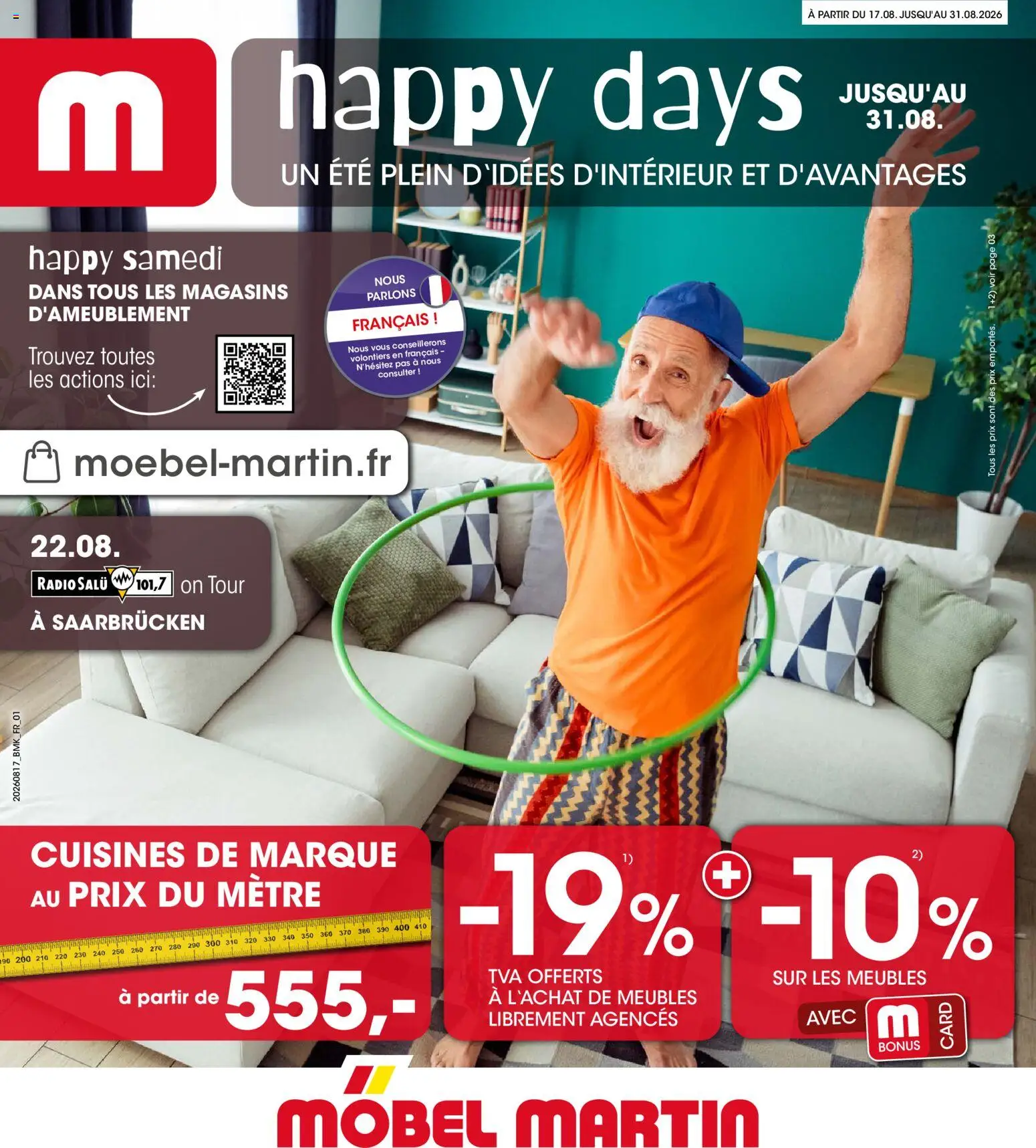 Prévisualisation de Möbel Martin catalogue happy days du magasin Möbel Martin formulaire valide 17/08/2026
