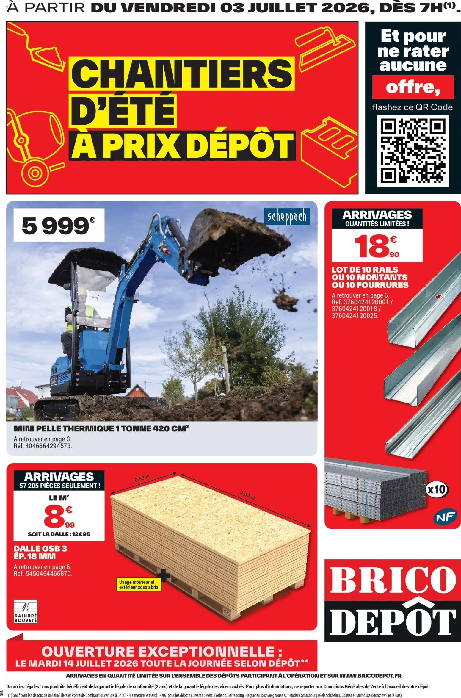 Prévisualisation de Brico Dépôt catalogue du magasin Brico Dépôt formulaire valide 03/07/2026 - Dalle, Pelle