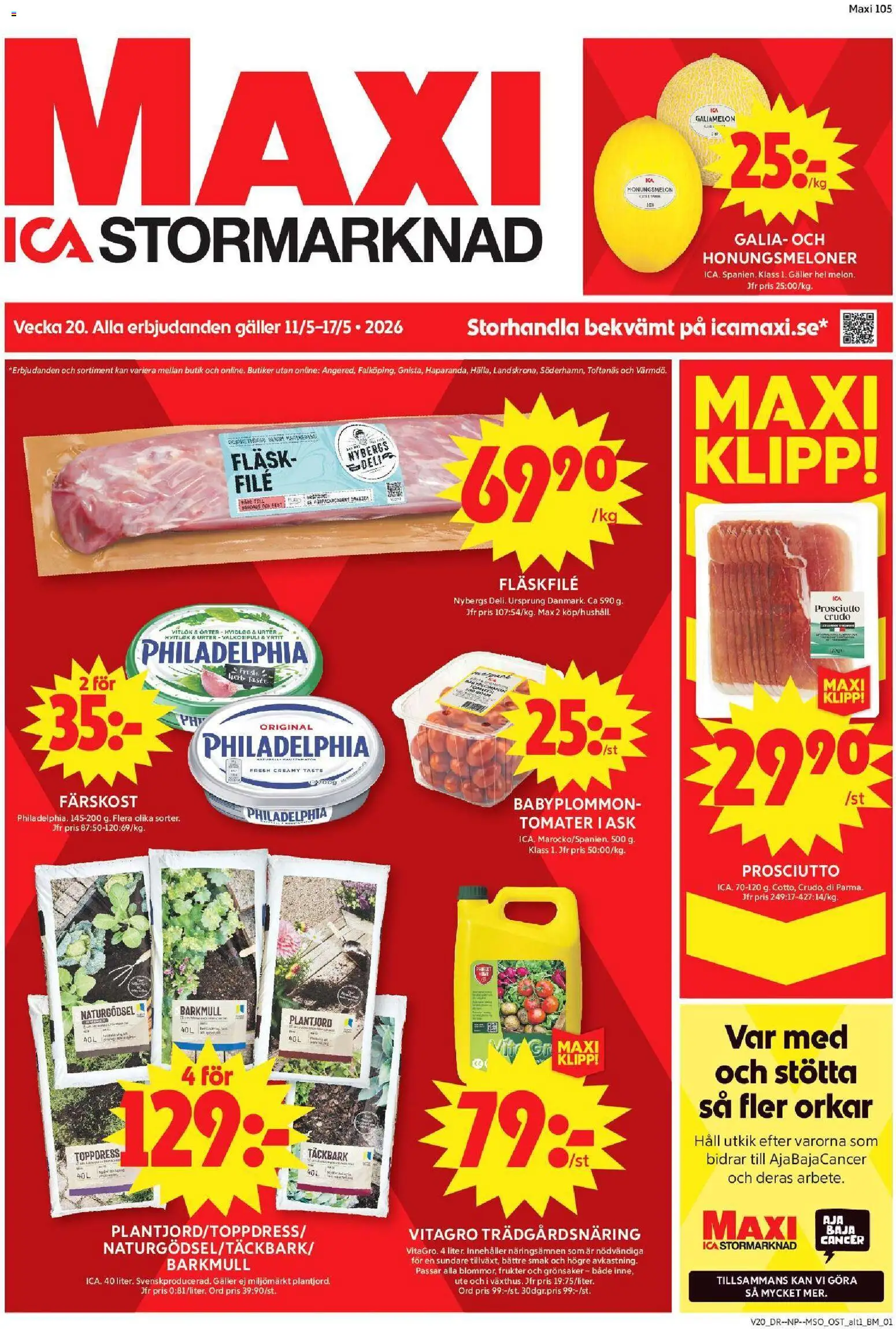 Förhandsgranska reklamblad Stockholm från butik ICA Maxi gäller från 11/05/2026