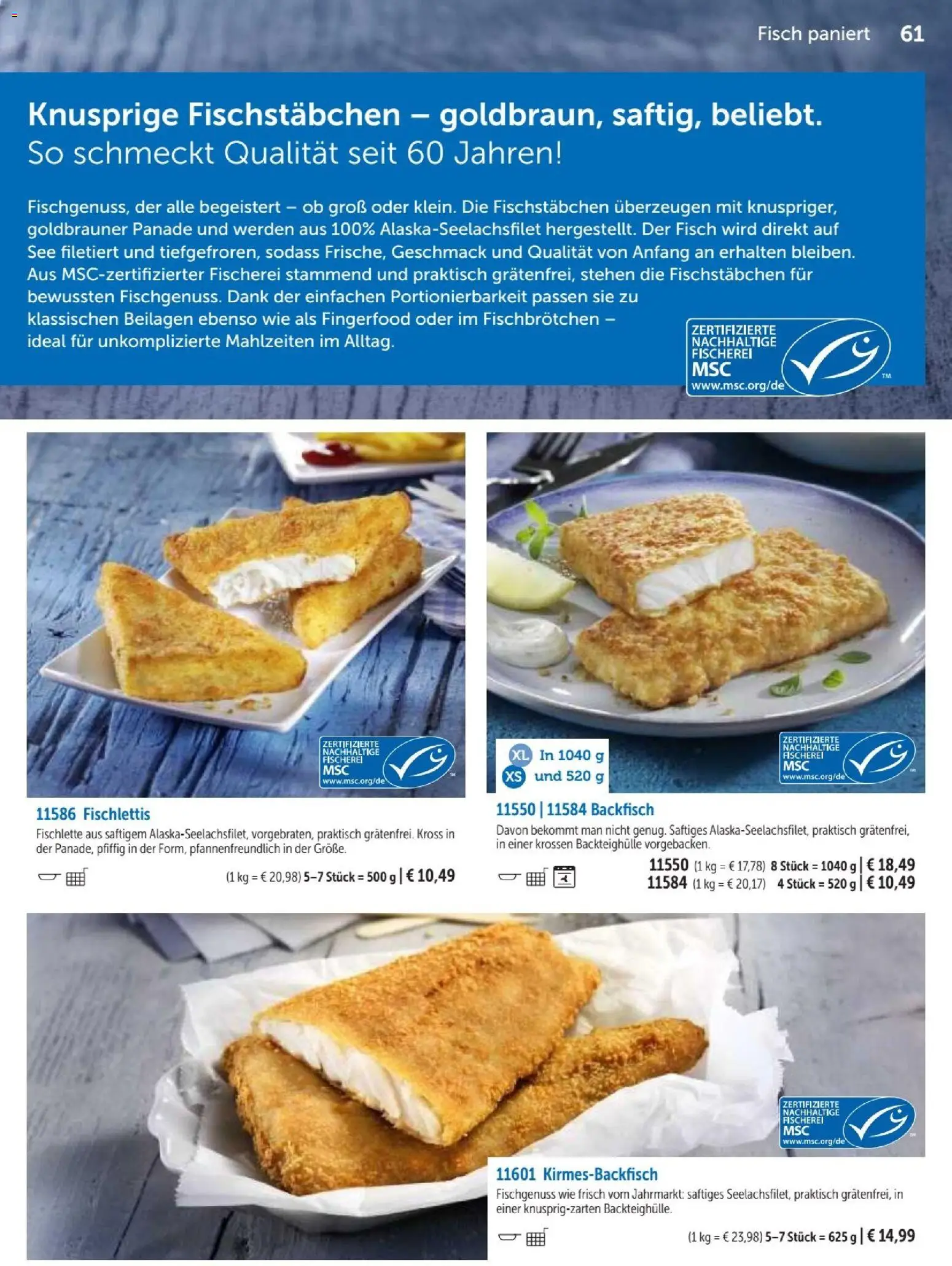 Vorschau von dem Prospekt des Geschäftes Bofrost, gültig ab dem 07.09.2026 - Fisch, Beilagen, Fischstabchen