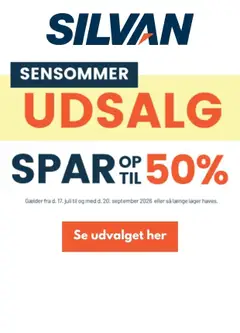 Silvan Produkttilbudsavis - Sensommerudsalg gyldig fra 17/07/2026