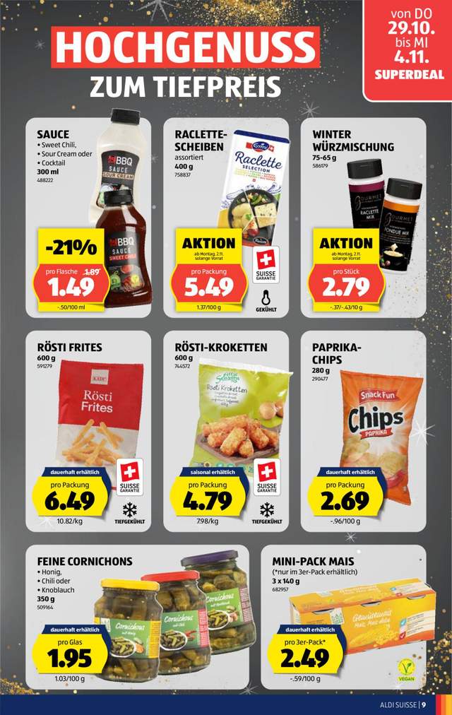 Neue Aldi Aktionen ab 29.10.