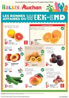 Prévisualisation de Auchan les bons plans du week-end dans votre super du magasin Auchan formulaire valide 10/09/2026