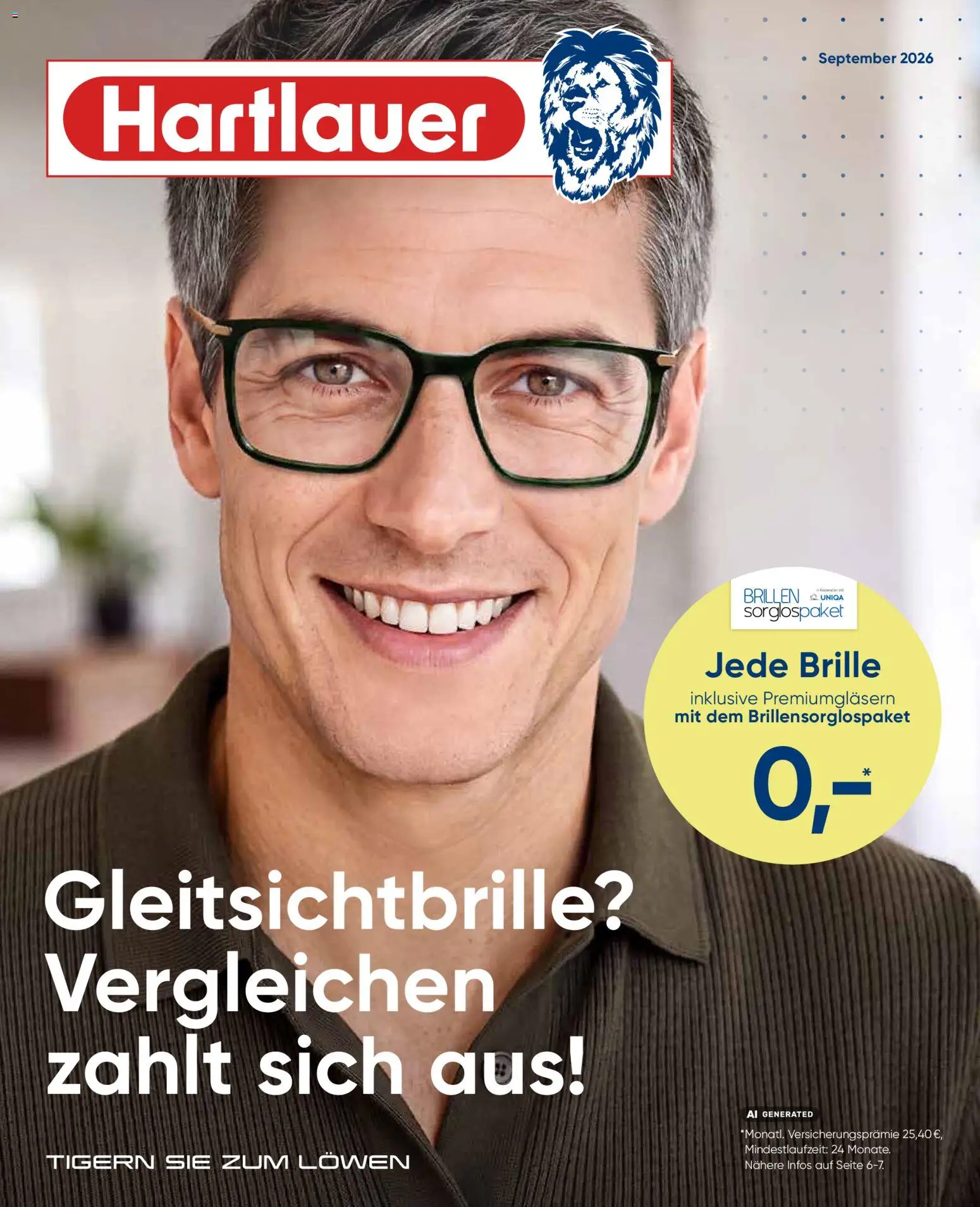 Vorschau der Angebote: Hartlauer Hartlauer Gleitsichtbrille? Vergleichen zahlt sich aus! gültig ab 01.09.2026 - Brille