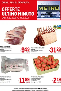 Anteprima dell'opuscolo Metro volantino Offerte freschissimi dal negozio Metro valido da 01/10/2026