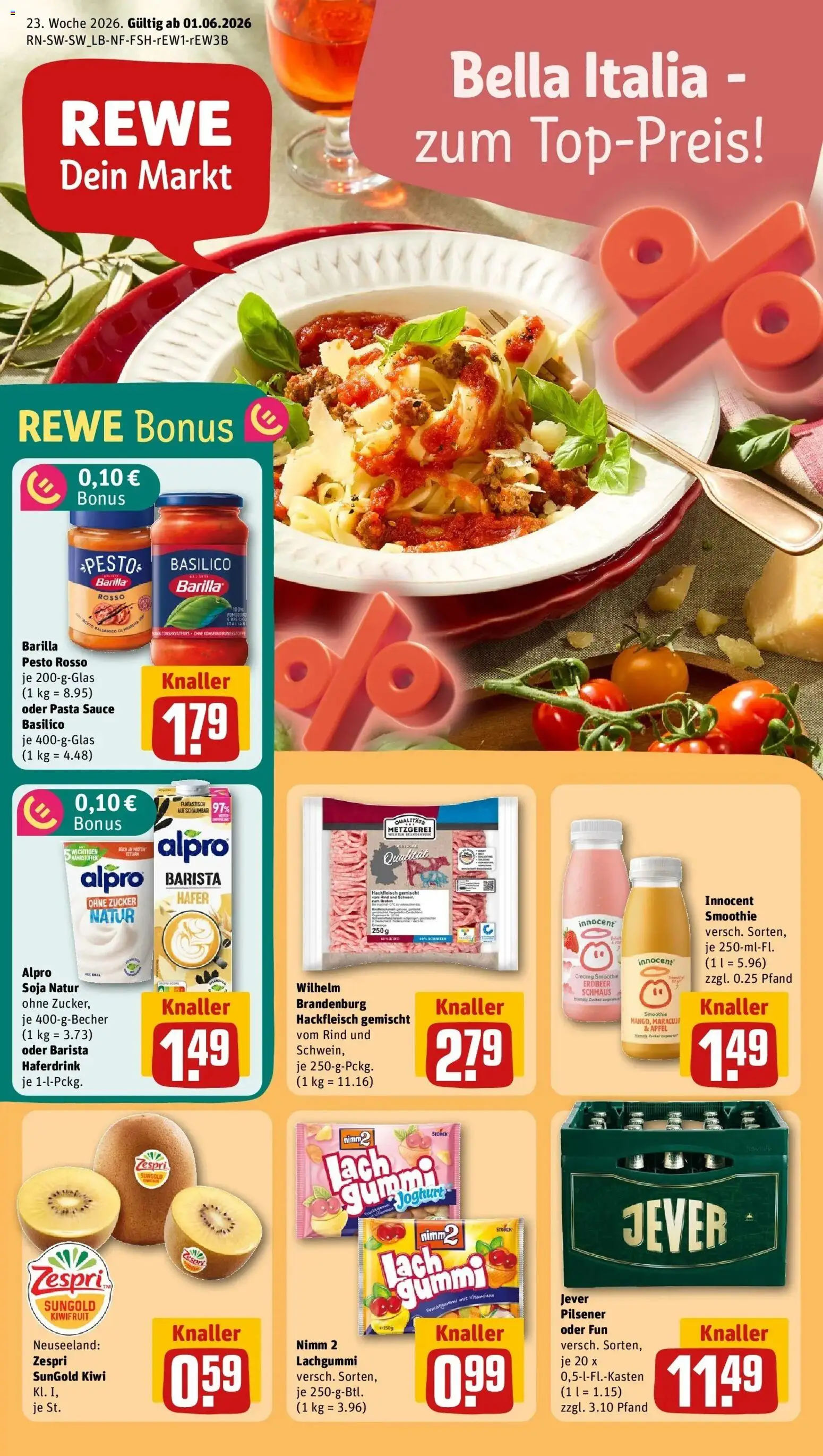 Vorschau von dem Prospekt des Geschäftes Rewe, gültig ab dem 01.06.2026