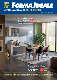 Pregled Forma Ideale kataloga - važi od 04.05.2026