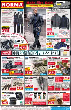 Vorschau von dem Prospekt des Geschäftes Norma, gültig ab dem 14.09.2026