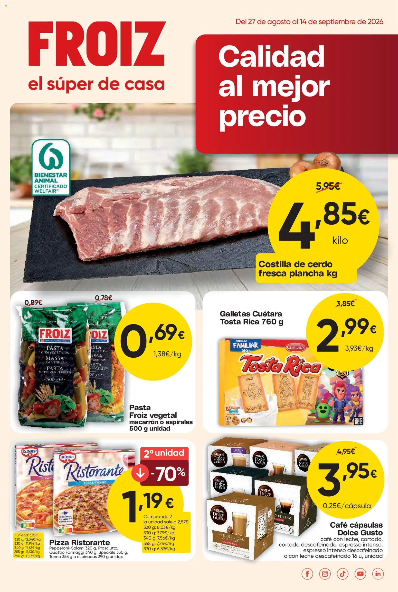 Vista previa del folleto de la tienda Froiz válido desde el 27/08/2026 