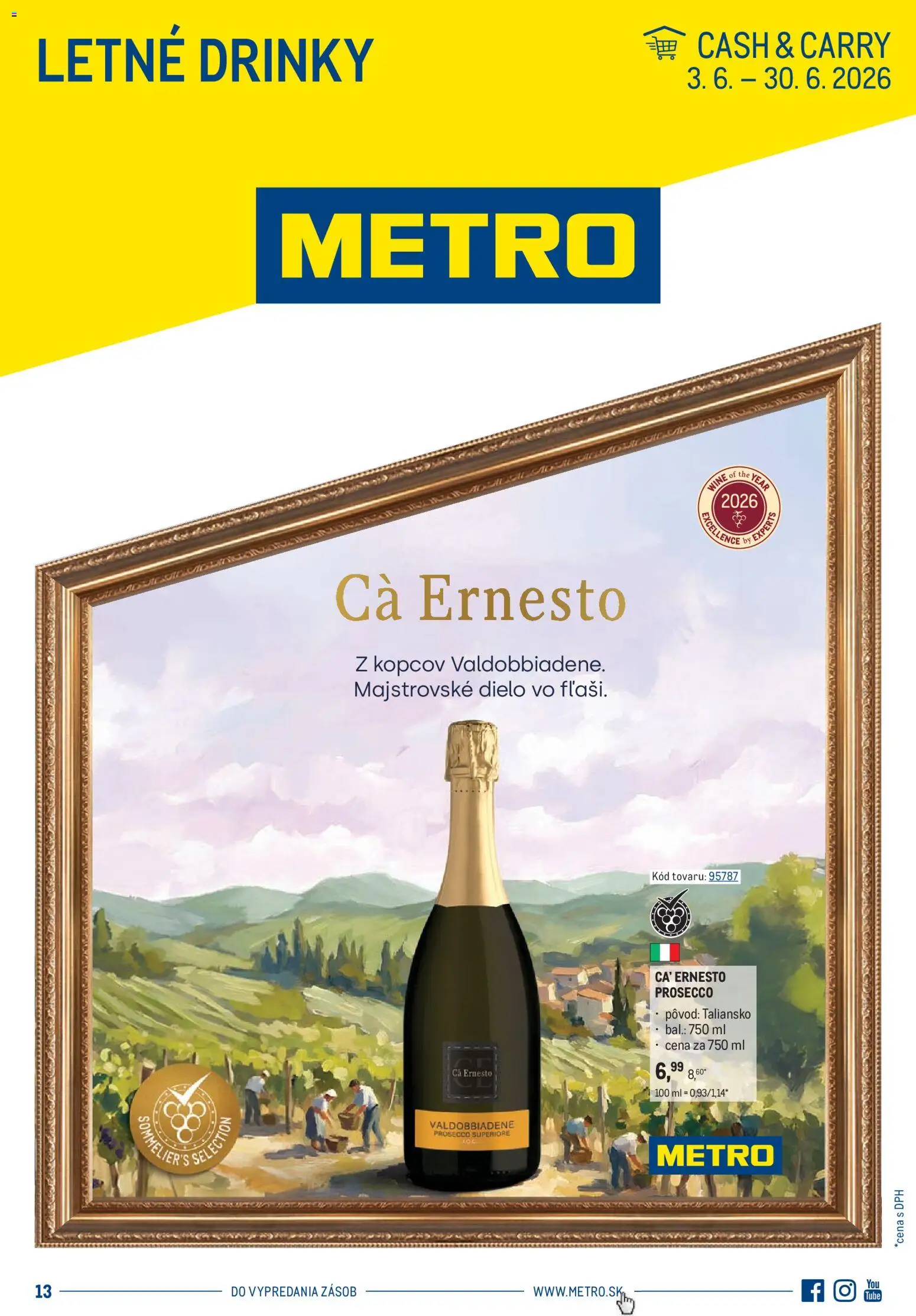 Náhľad Metro letáku platného od 03.06.2026 - Prosecco