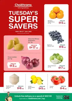Preview of the catalogue Choithrams catalogue of store Choithrams valid from 21 Jul, 2026