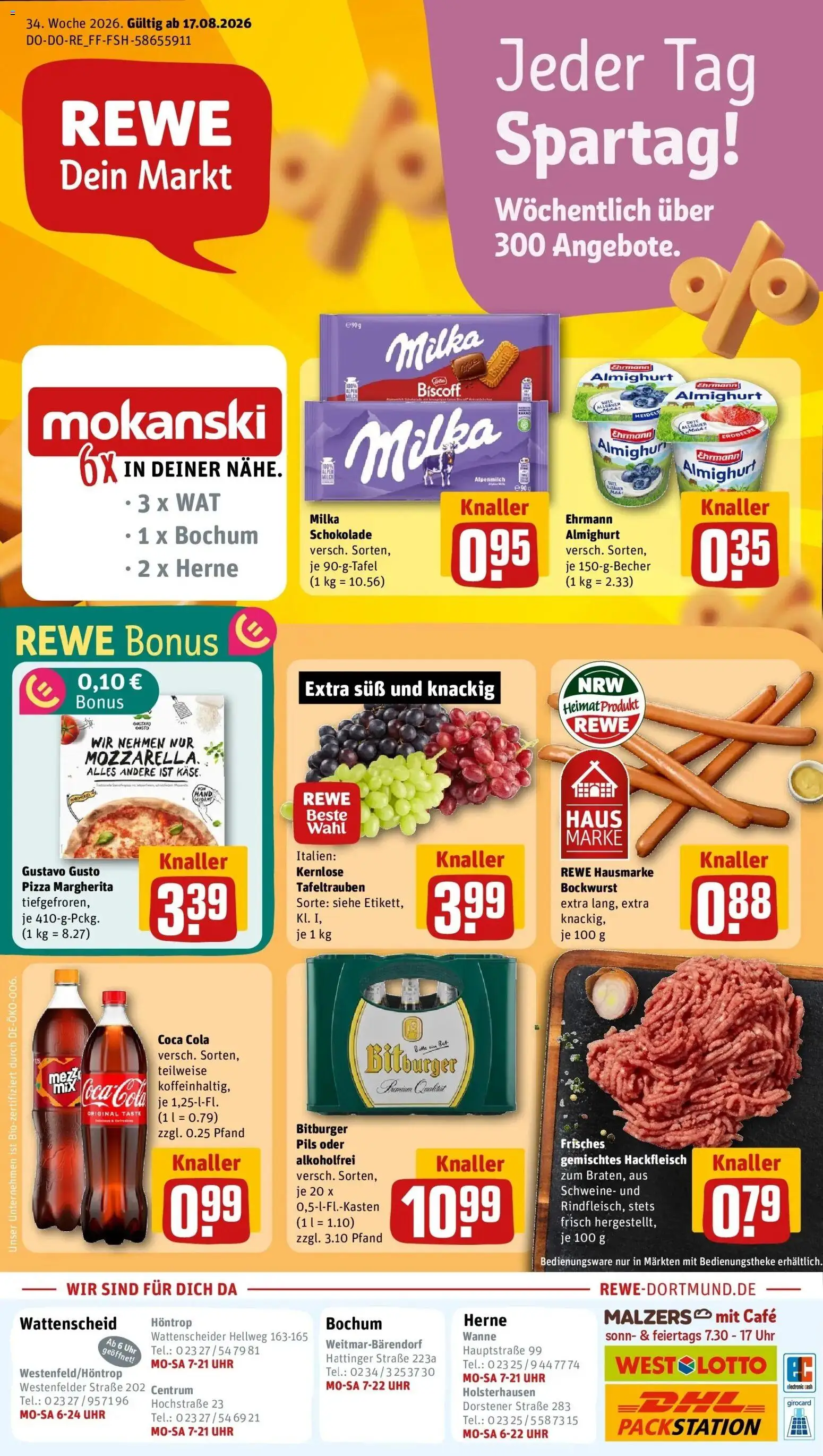 Vorschau von dem Prospekt des Geschäftes Rewe, gültig ab dem 17.08.2026