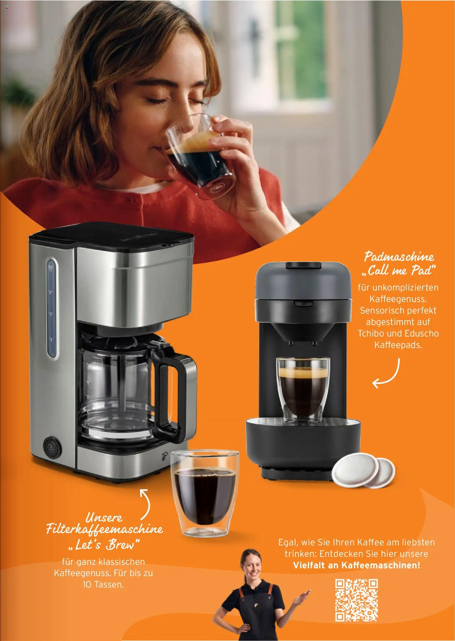 Vorschau von dem Prospekt des Geschäftes Tchibo, gültig ab dem 28.10.2026 - Kaffee, Filterkaffeemaschine, Eduscho