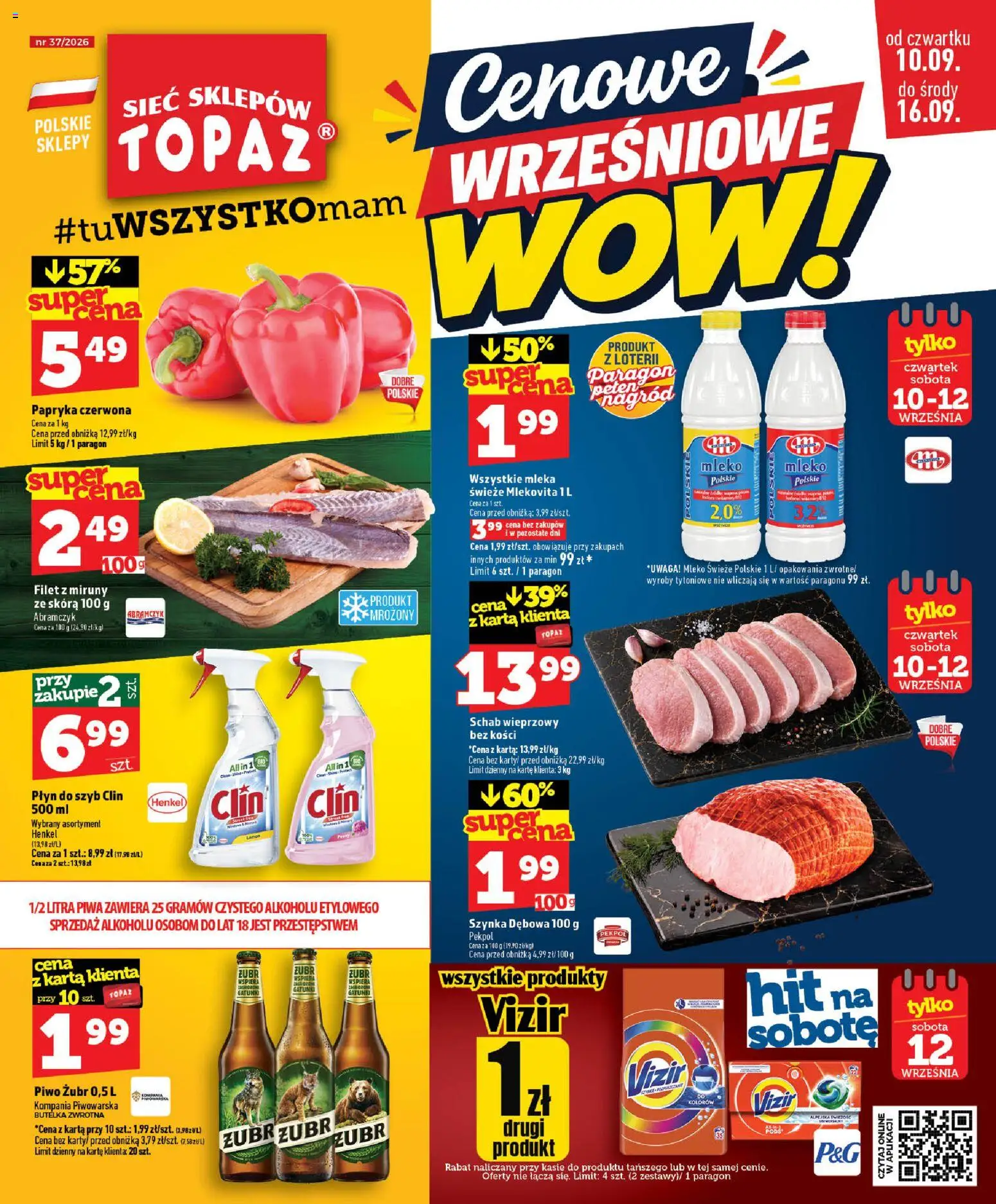 Pogląd gazetki "Topaz gazetka" ze sklepu Topaz ważnej od 10.09.2026