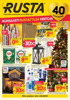 Kaupan Rusta Rusta tarjoukset esikatselu, voimassa 26/10/2026