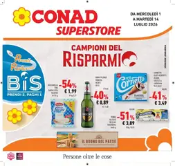Anteprima dell'opuscolo Campioni del risparmio dal negozio Conad valido da 30/06/2026