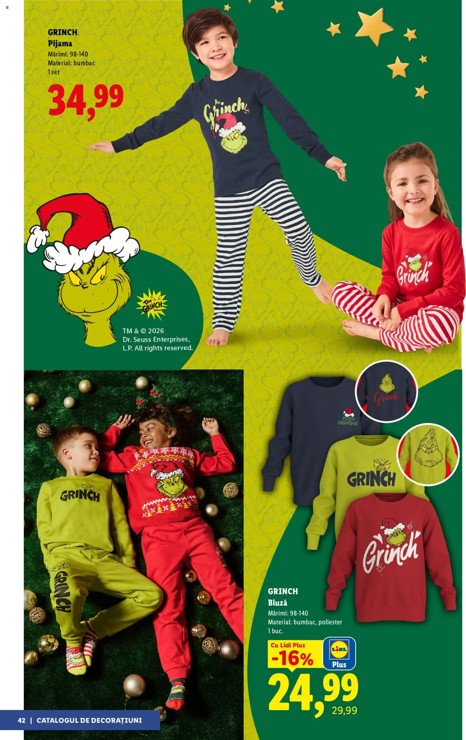 Previzualizarea de cataloage: Lidl Lidl Catalog Decorațiuni valabil de la 05.11.2026 - Sport, Plus, Bluză, Pijamă
