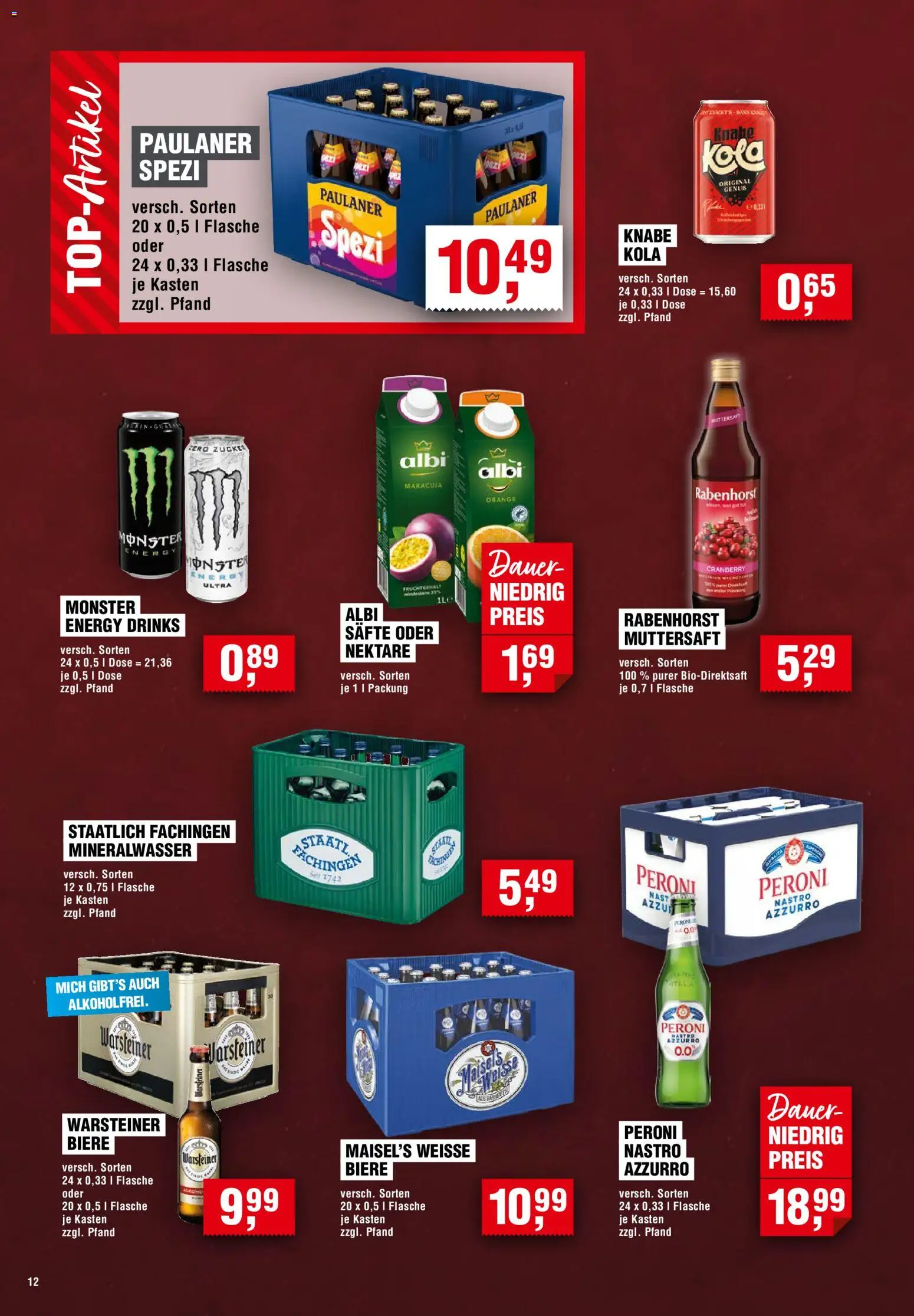Vorschau von dem Prospekt des Geschäftes Handelshof, gültig ab dem 12.11.2026 - Monster, Mineralwasser, Warsteiner, Paulaner, Energy