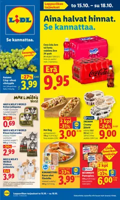 Kaupan Lidl Lidl tarjoukset esikatselu, voimassa 15/10/2026