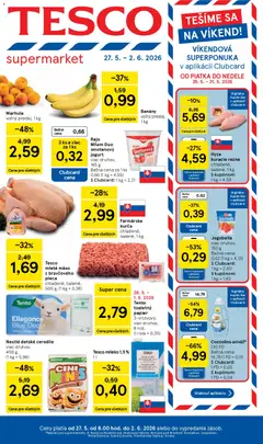 Náhľad Tesco letáku platného od 27.05.2026