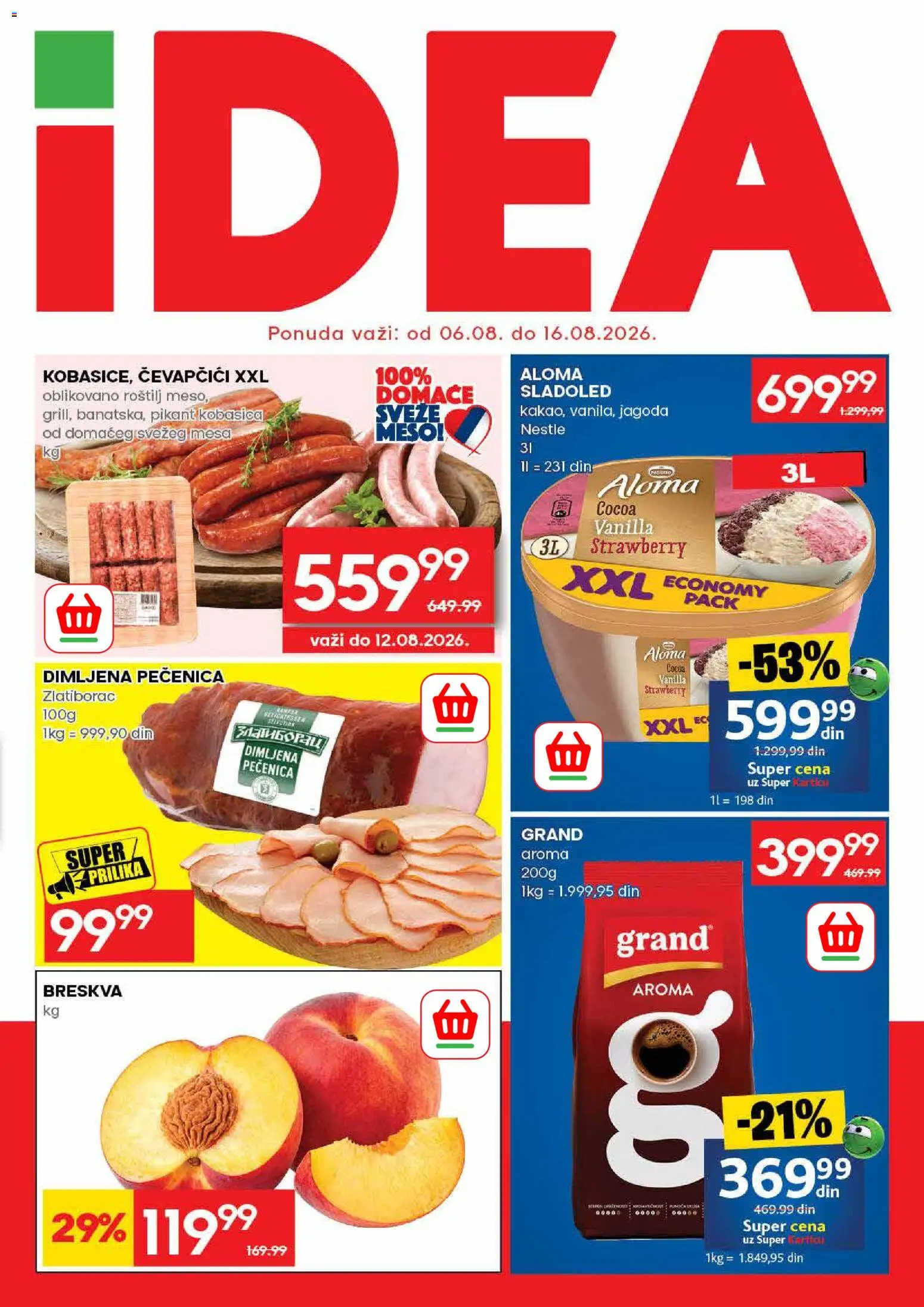 Pregled Idea kataloga - važi od 06.08.2026