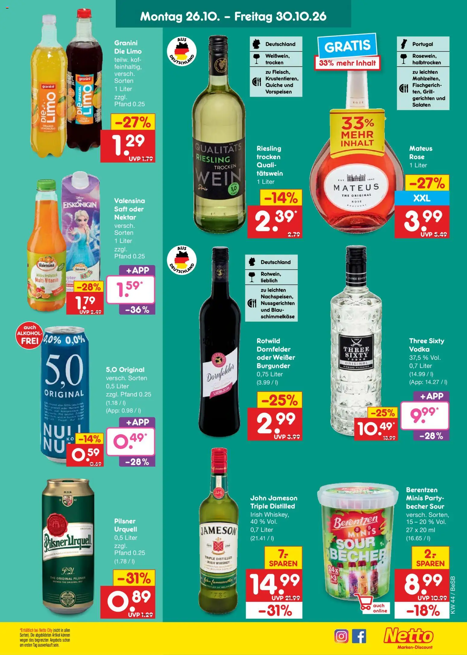 Vorschau von dem Prospekt des Geschäftes Netto Marken-Discount, gültig ab dem 26.10.2026