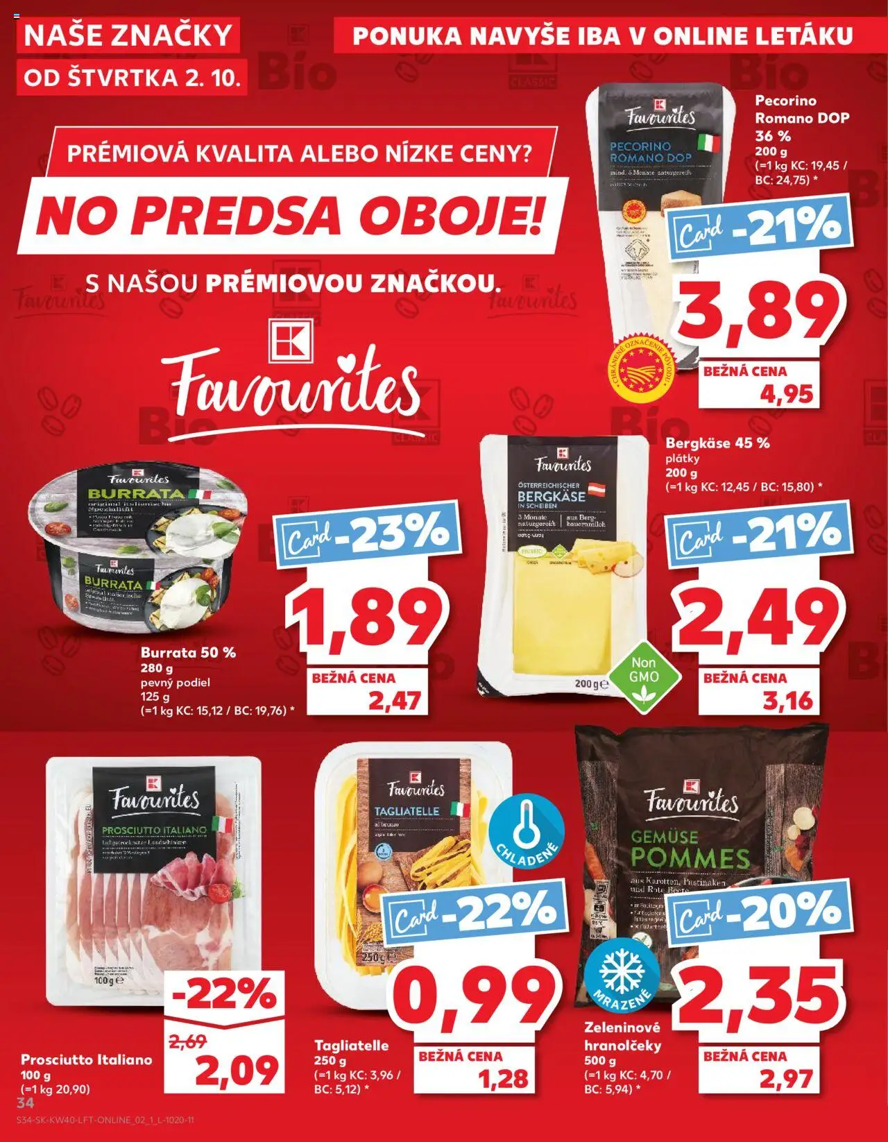 Náhľad Kaufland letáku platného od 02.10.2025 - Burrata, Prosciutto