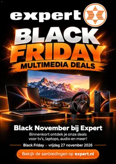 Voorbeeld van Expert Black Friday kennisgeving van winkel Expert geldig vanaf 27-10-2026