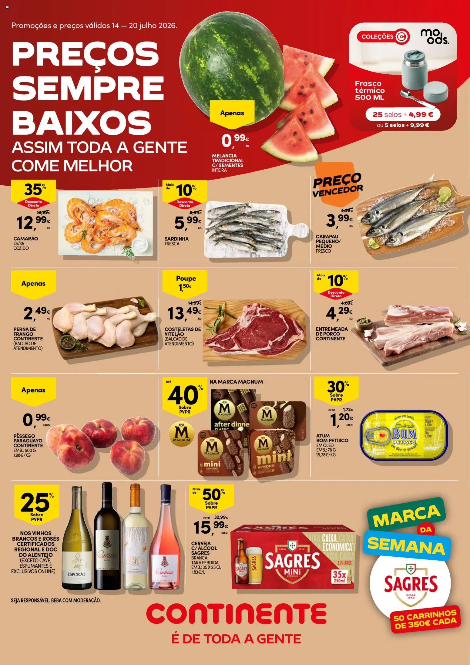 Pré-visualização do folheto da loja Continente válida a partir de 14/07/2026