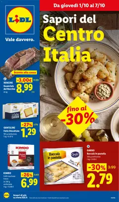 Anteprima dell'opuscolo Lidl volantino Centro Italia dal negozio Lidl valido da 01/10/2026