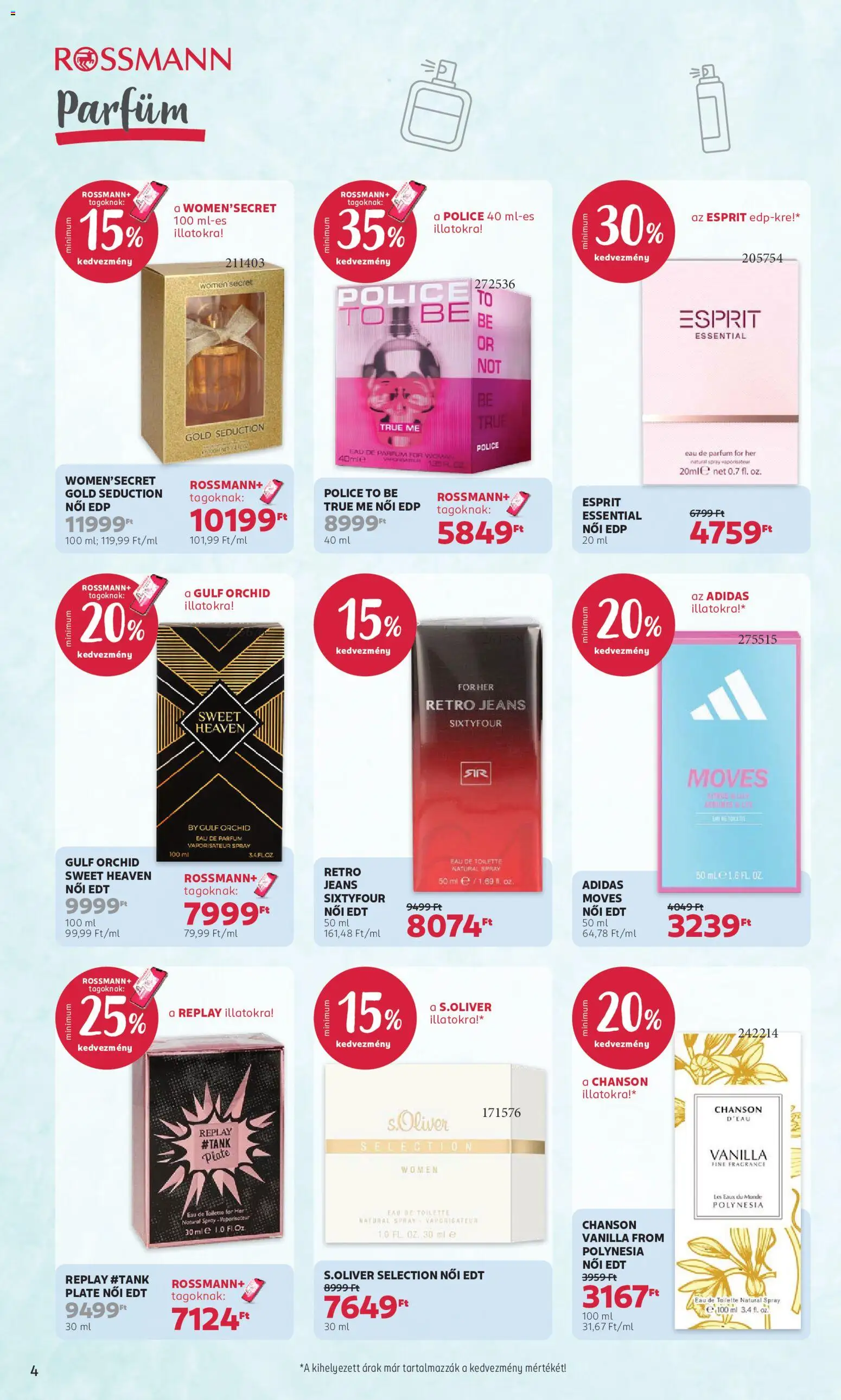 Rossmann - Rossmann akciós újság megtekintése, amely érvényes 2026.10.19.-től - Adidas, Parfüm
