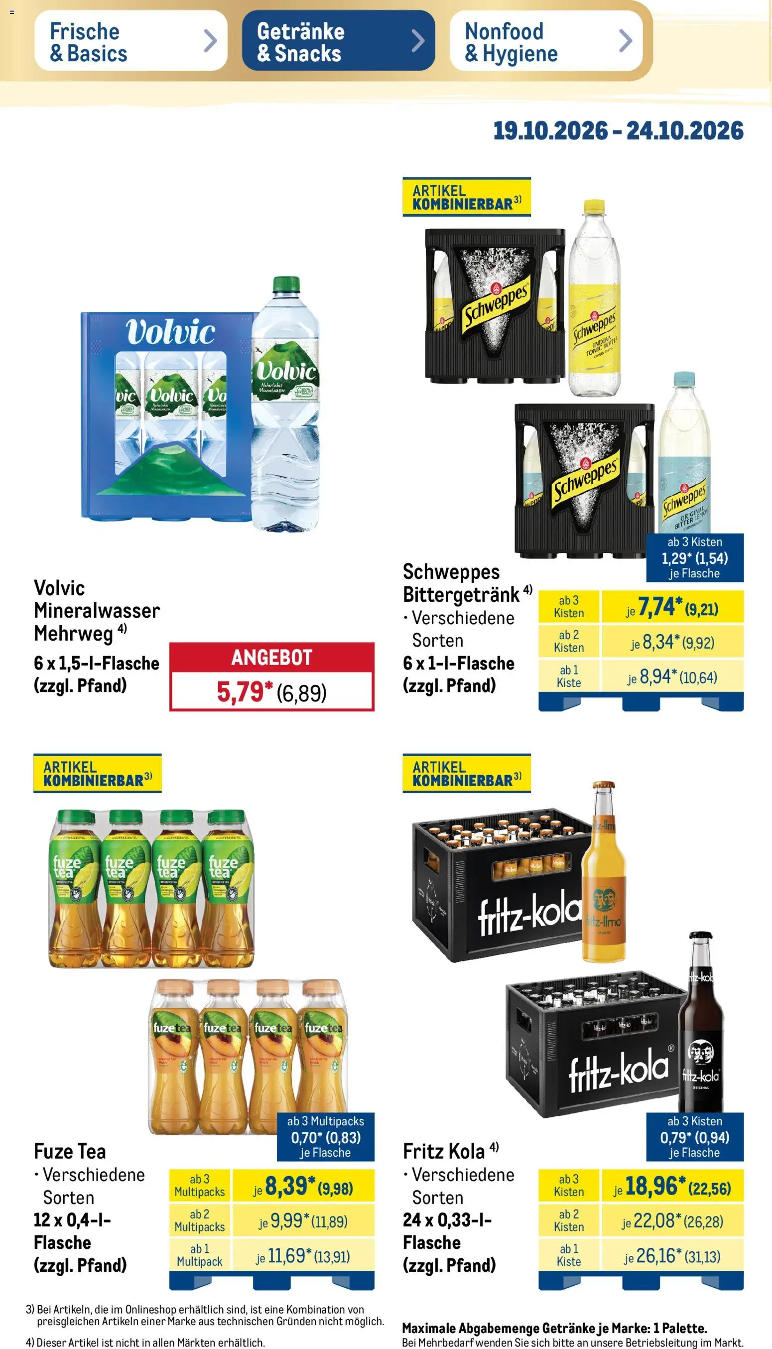 Vorschau von dem Prospekt des Geschäftes Metro, gültig ab dem 19.10.2026 - Jever, Paulaner, Budweiser