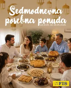 Pregled letka FIS sedmodnevna posebna ponuda trgovine FIS vrijedi od 21.05.2026